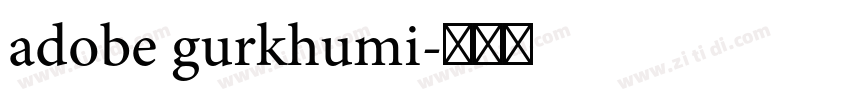 adobe gurkhumi字体转换